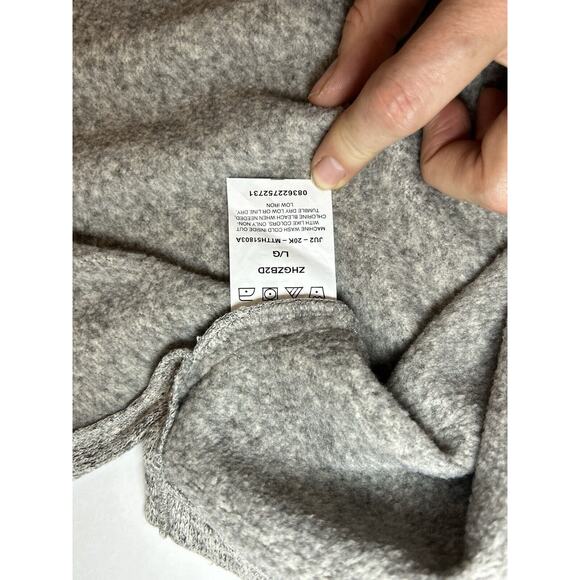 Wrangler Authentics Men’s Sweater Fleece 1/4 Zip Heather Gray Size Large - Picture 6 of 6